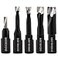 Hopson Tools Solid Carbide Bit for Domino Jointing Machines Cutter Set Includes 5 Solid Carbide Bits with Diameters of 4mm5mm6mm8mm and 10mm 5Pcs