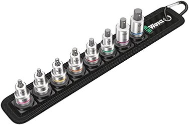 Wera 05003974001 Belt B Imperial 1 Zyklop InHexPlus bit socket set with holding function 38 drive 8 pieces
