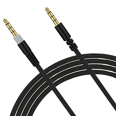 Hizsoaor Cloud Alpha Replacement Audio Cable Compatible with Kingston Hyperx Cloud Alpha and Cloud Mix Gaming Headset 35mm Plugs 49ft