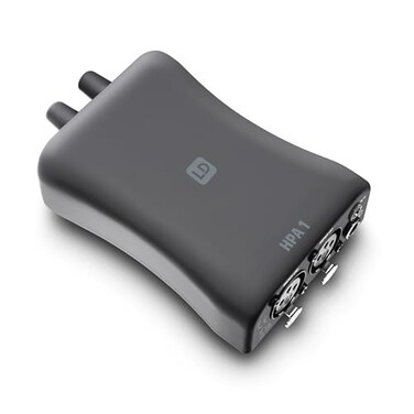 LD Systems HPA 1 Compact Headphone Amplifier with Volume Control for Monitoring Applications Black