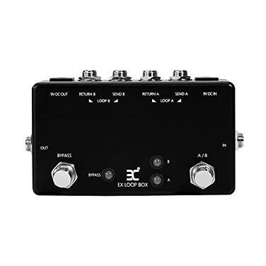 EX Guitar Effects Loop Switcher Passive Channel Switcher Box ABY Box Line Selector AB Switch Mini Guitar Effect Pedal True Bypass