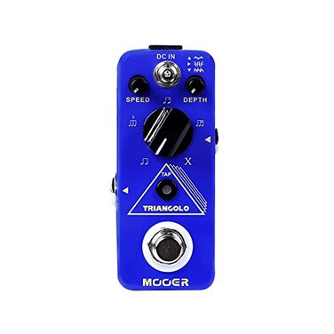 MOOER TRIANGOLO Guitar Micro Tremolo Pedal with 3 Selectable Wave Forms 5 Different Sub Division Values Guitar Gigging Effects Pedal