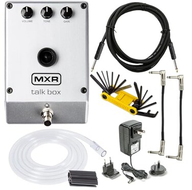 Tonebird MXR M222 TALK BOX Effects Pedal Voicebox for Guitar Keyboard and other instruments with 10 Cable MultiTool Patch Cable Bundle