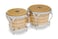 Latin Percussion LP201A2 Bongo Drum Natural Chrome