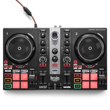 Hercules DJControl Inpulse 200 MK2 Ideal DJ Controller for Learning to Mix Software and Tutorials Included Black