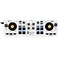Hercules DJControl Mix Bluetooth Wireless DJ Controller for Smartphones iOS and Android dJay app 2 Decks White