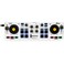 Hercules DJControl Mix Bluetooth Wireless DJ Controller for Smartphones iOS and Android dJay app 2 Decks White