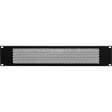 Navepoint 2U Blank Rack Mount Panel Spacer with Venting for 19Inch Server Network Rack Enclosure Or Cabinet Black