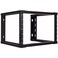 NavePoint 6U Wall Mount Rack Server Rack for 19 Inch IT Equipment Open Frame Rack Network Rack for AV Server Equipment 16 Deep Rack Black