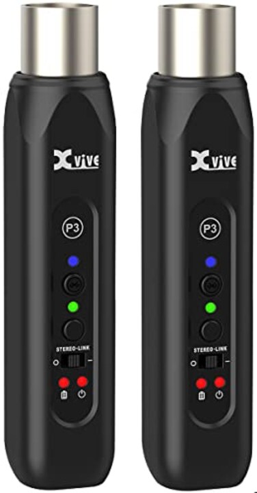 Xvive P3D Bluetooth XLR Receiver Pair for Audio Mixer Active PA DJ Systems