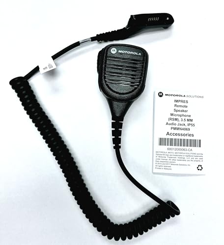 motorolasolutions Motorolasolutions Motorola Solutions Oem PMMN4069al PMMN4069 Remote Speaker Microphone 3.5 MM