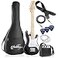 Ashthorpe 30inch Beginner Electric Guitar Kit with Amplifier Black Basic Starter Package wGig Bag Strings Strap Picks