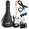Ashthorpe 30inch Beginner Electric Guitar Kit with Amplifier Black Basic Starter Package wGig Bag Strings Strap Picks