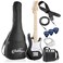 Ashthorpe 30inch Beginner Electric Guitar Kit with Amplifier Black Basic Starter Package wGig Bag Strings Strap Picks