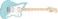 Fender Squier Mini Jazzmaster Electric Guitar Daphne Blue Maple Fingerboard