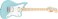 Fender Squier Mini Jazzmaster Electric Guitar Daphne Blue Maple Fingerboard