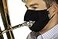 Gator Cases DoubleLayer Face Mask with Magnetized Cotton Flap Ideal for Wind Instrument Performance Small GBOMSMALLBK
