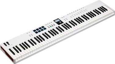 Arturia KeyLab Essential 88 mk3 88 key USB MIDI Controller Keyboard with Analog Lab V Software Included White