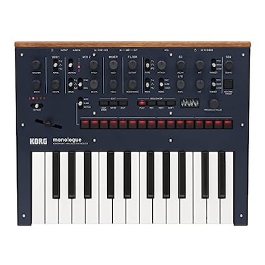Korg monologue Monophonic Analog Synthesizer w 16step Sequencer and OLED Oscilloscope Blue