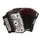 Hohner Panther GCF 3Row Diatonic Accordion Black