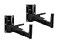 Gator Frameworks Adjustable Studio Speaker Wall Mount Fits Both 38mm 35mm Speaker Mounts 100lb Weight Capactiy Black Finish GFWSPKWM100