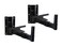 Gator Frameworks Adjustable Studio Speaker Wall Mount Fits Both 38mm 35mm Speaker Mounts 100lb Weight Capactiy Black Finish GFWSPKWM100