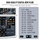 BOMGE 12 Channel Professional Audio Mixer Bluetooth Studio Mixer with USB 48V Power XLRRCA Inputs 99 DSP Effects For Professional and Beginners 12FW