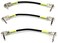 Ernie Ball Patch Cable 3Pack Flat AngleFlat Angle 6in Black P06059