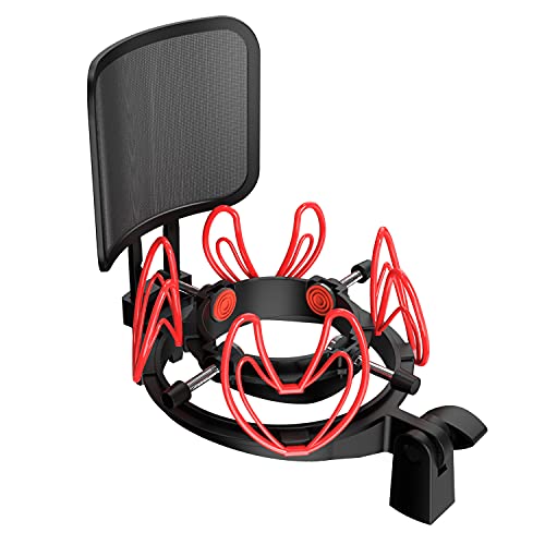 mictop Mictop Microphone Shock Mount With Pop Filter 21mm62mm