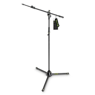 Gravity GMS4322B MS 4322 B Microphone Stand with Folding Tripod Base 2Point Adjustment Telescoping Boom