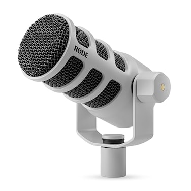Rode RDE PodMic USB Dynamic Broadcast Microphone with XLR and USB Connectivity for Podcasting Streaming and Content Creation White