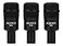 AUDIX D2 Trio Dynamic Microphone 3Pack for Kick Drums Toms and Bass Instruments