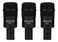 AUDIX D2 Trio Dynamic Microphone 3Pack for Kick Drums Toms and Bass Instruments
