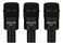 AUDIX D2 Trio Dynamic Microphone 3Pack for Kick Drums Toms and Bass Instruments