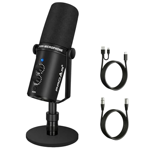 برو آر Proar Xlr Usb Dynamic Microphone usbc