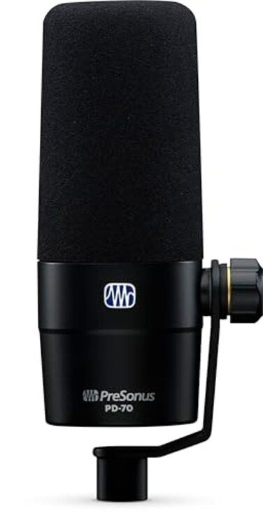 PreSonus PD70 Dynamic Vocal Microphone for Broadcast Podcasting and Live Streaming