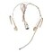 XGWTH Foldable Headset Microphone Condenser Omnidirectional Double Over Ear Earset Headworn Mic Compatible with AudioTechnica Wireless System Bodypack Transmitter with 12m Cable Hirose 4 Pin Plug