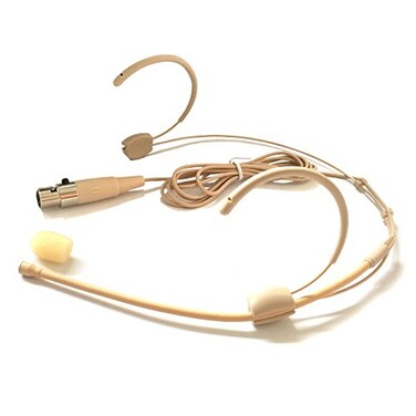 YPA MICROPHONES Microdot 4015 Headset HeadMounted Headworn Microphone for SHURE Wireless System Mini XLR Ta4f Connector Omidirectional Mic