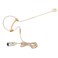 Haoin Single Ear Headset Microphone Earset Headworn Mic Compatible with AudioTechnica Wireless System Bodypack Transmitter with 12m Cable Windscreen Hirose 4 Pin Plug