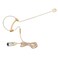 Haoin Single Ear Headset Microphone Earset Headworn Mic Compatible with AudioTechnica Wireless System Bodypack Transmitter with 12m Cable Windscreen Hirose 4 Pin Plug