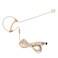 Haoin Single Ear Headset Microphone Earset Headworn Mic Compatible with AKG Wireless System Bodypack Transmitter with 12m Cable Windscreen Mini XLR 3 Pin TA3F Plug