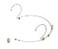 Samson DE50X Headset Microphone Mic w4 Adapters 25mm CapsuleClipWindscreens