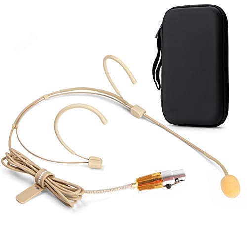 سوجيتيك Sujeetec Headset Microphone Discreet Dual Ear Hook Headworn Mic