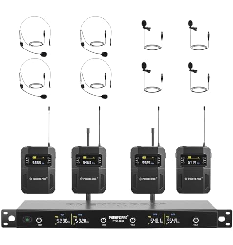 phenyxpro Phenyxpro PTU5200 4channel Wireless Microphone System