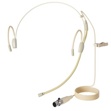 J K Pro Earhook Headset Headworn Omnidirectional Microphone MICJ 060 Compatible with AKG Samson Wireless Transmitter Mini XLR TA3F Plug