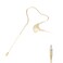 KIMAFUN HeadsetHeadworn Microphone Single Earset EarHook Over Ear Hanging Condenser Mic Compatible with Sennheiser Wireless System Bodypack Transmitter for Performance Theater Lecture Beige C2