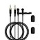 PDEEY 2Pack Mic Replacement for DJI Rode Sennheiser Wireless Transmitter Lavalier Lapel Microphone Wearable Omnidirectional 35mm TRS