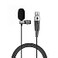 Sujeetec Lavalier Microphone Lapel Microphone Compatible with AKG Samson Wireless Transmitter Unidirectional Condenser Mic Mini XLR TA3F Plug