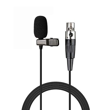 Sujeetec Lavalier Microphone Lapel Microphone Compatible with AKG Samson Wireless Transmitter Unidirectional Condenser Mic Mini XLR TA3F Plug