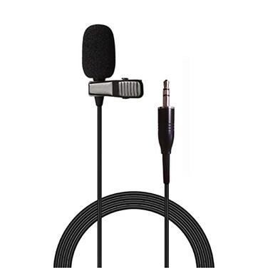 Sujeetec Pro Lavalier Microphone Lapel Microphone 35mm 18 TRS Unidirectional Condenser Mic for PC Camera Voice Amplifier Wireless Transmitter Ideal for Lectures Podcasts